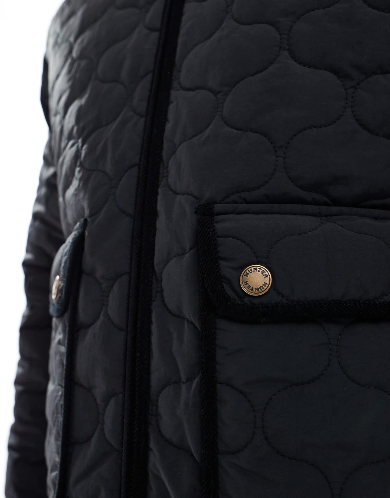 Hunter quilted jacket in black
