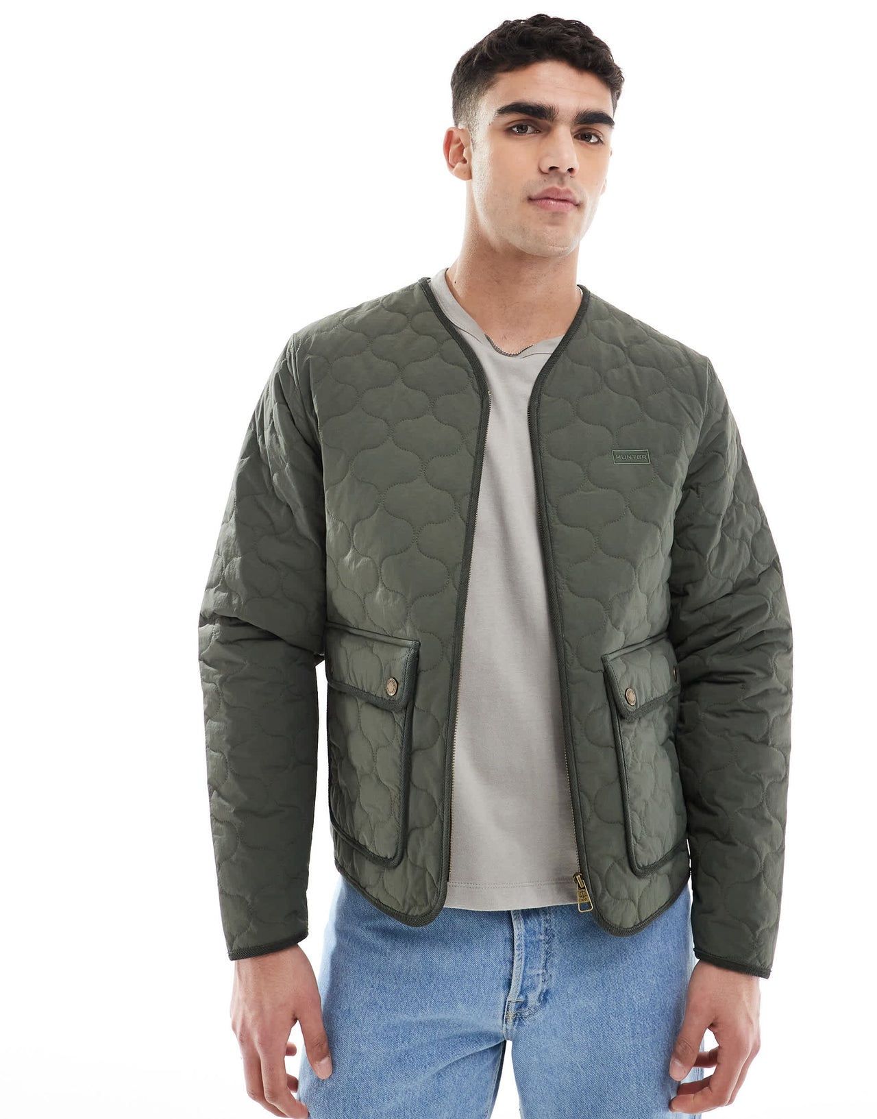 Hunter quilted jacket in green