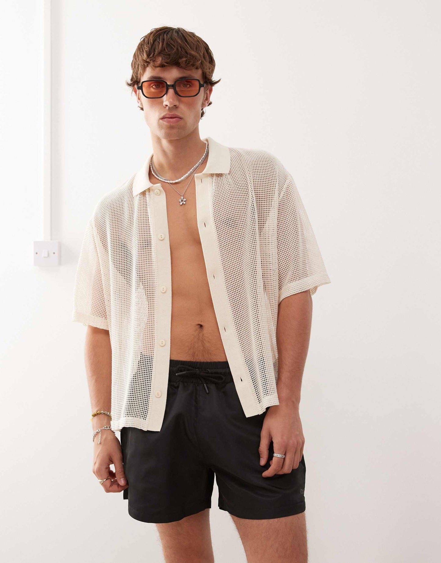 COLLUSION swim short in black