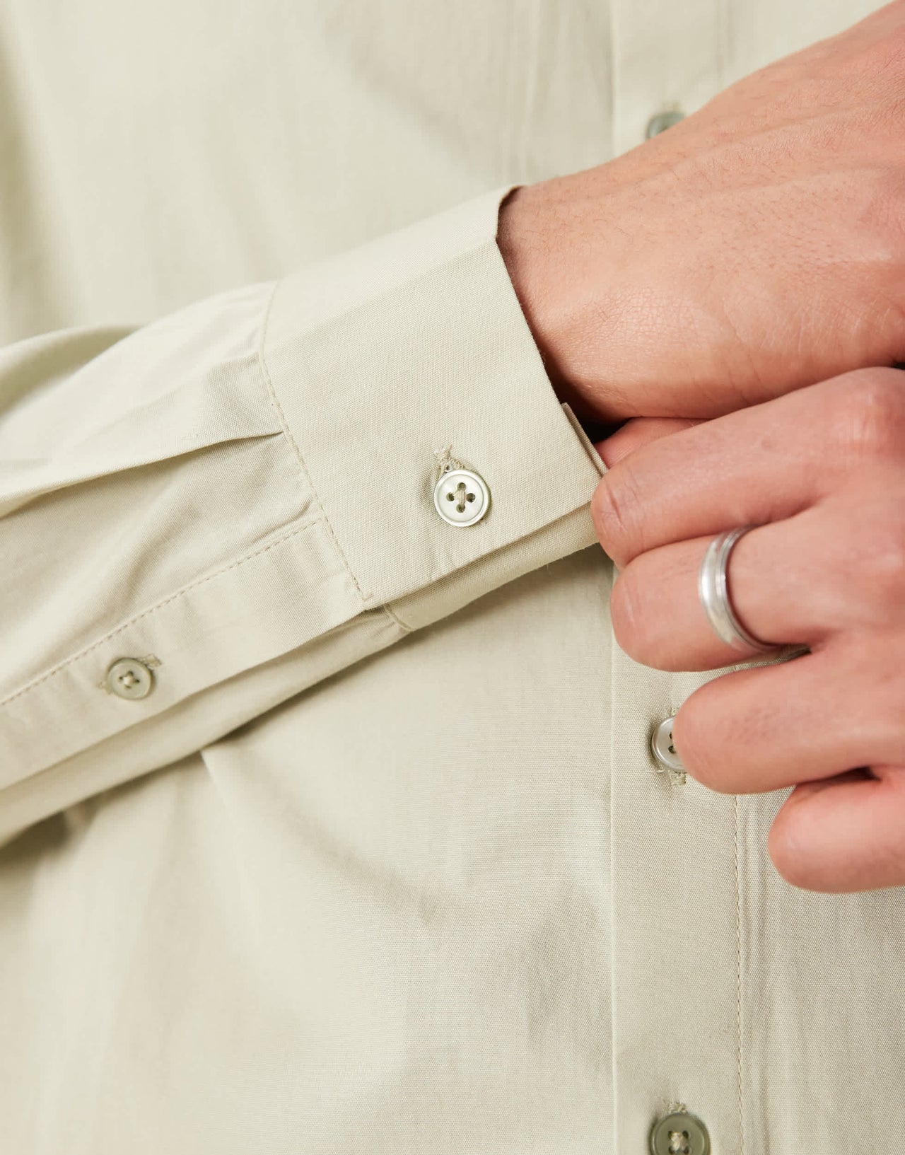 ASOS DESIGN boxy volume oversized poplin shirt in sage green