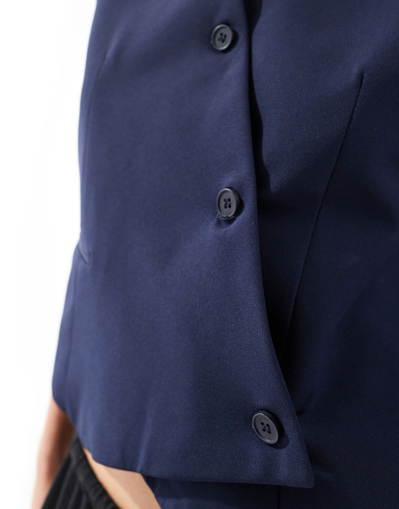 ONLY asymmetric detail waistcoat in navy