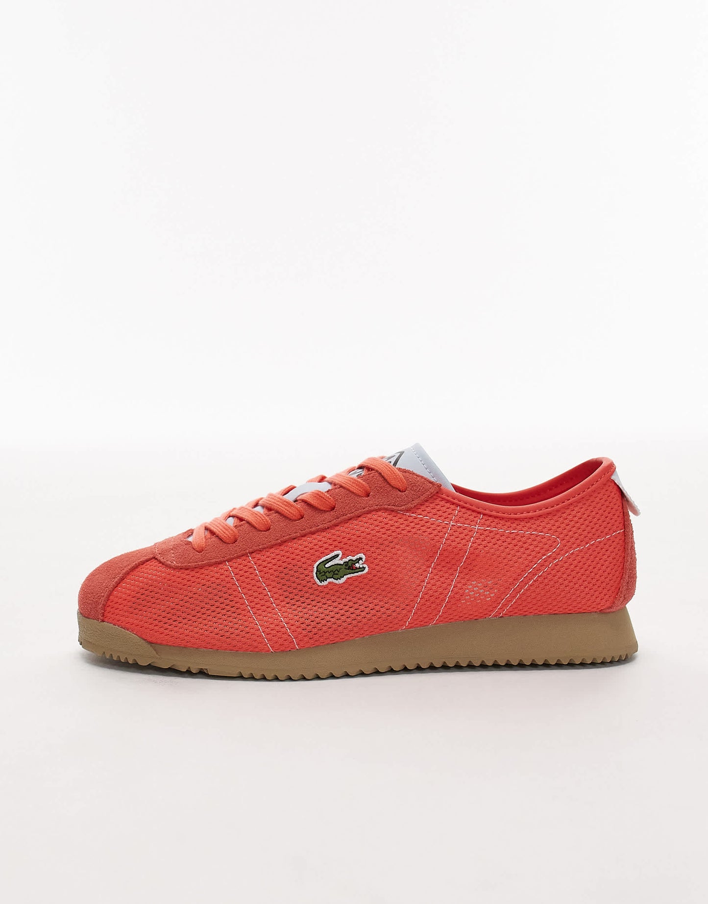 Lacoste club low mesh trainers in pink