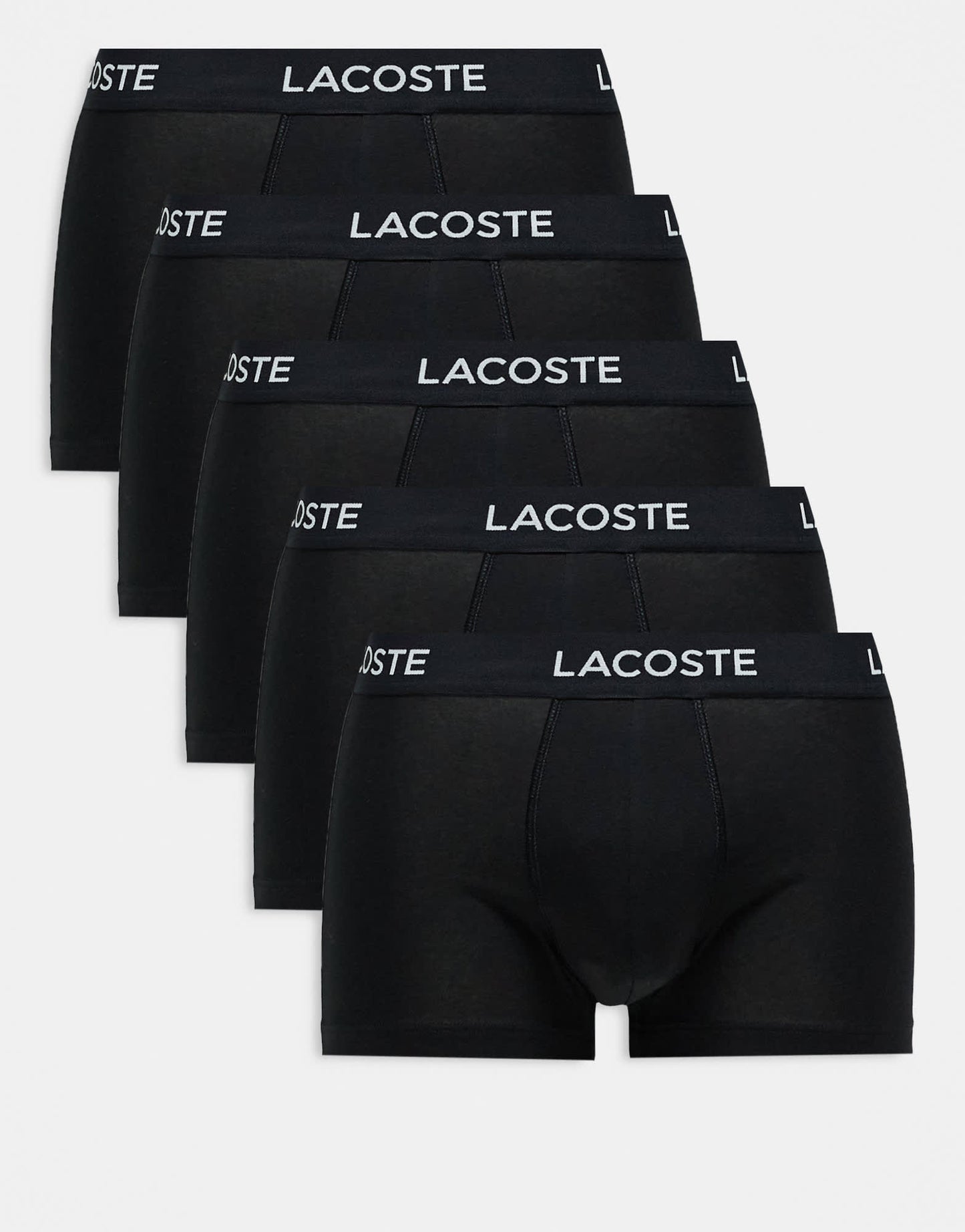 Lacoste 5 pack trunks in black