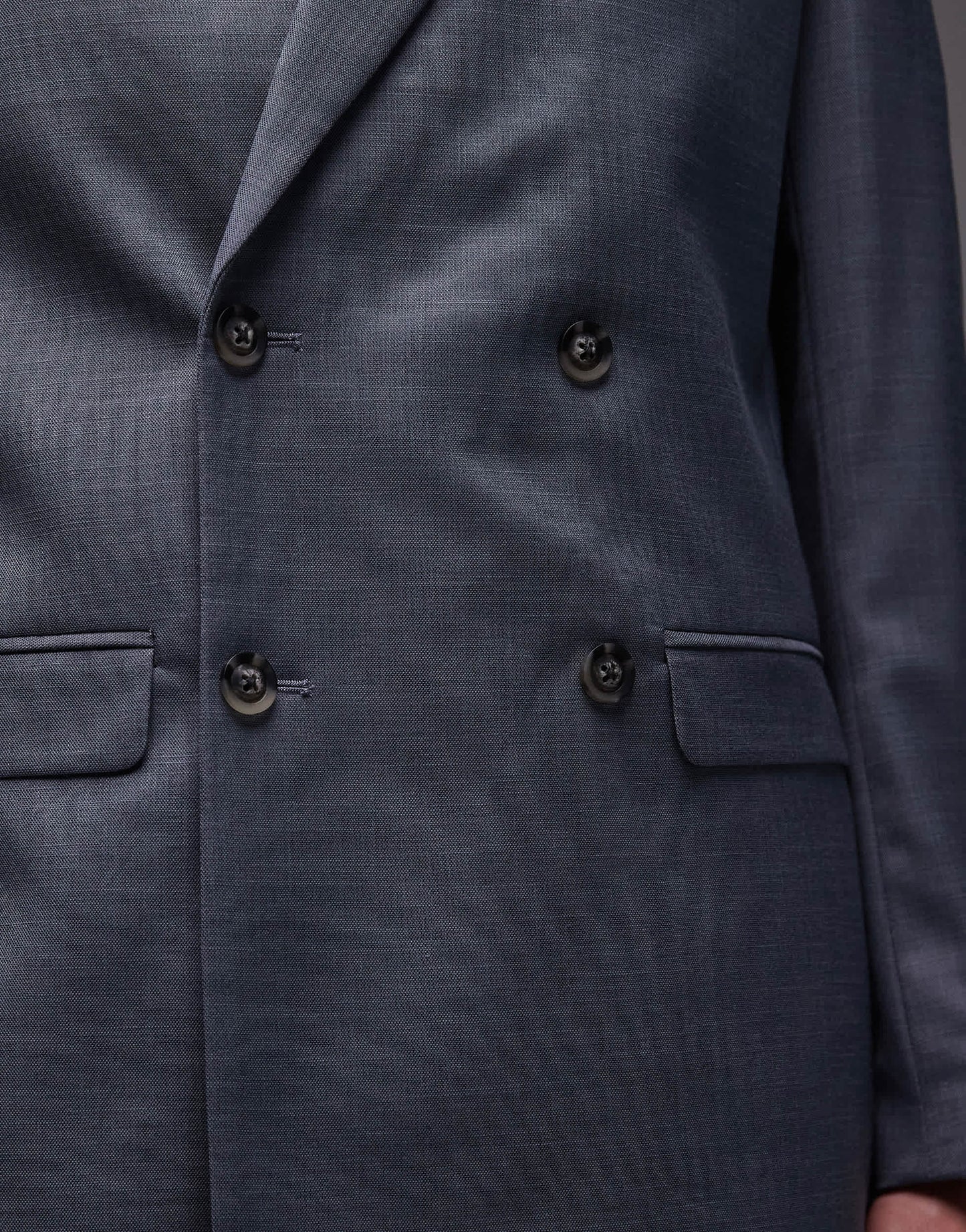 Topman relaxed suit jacket in blue
