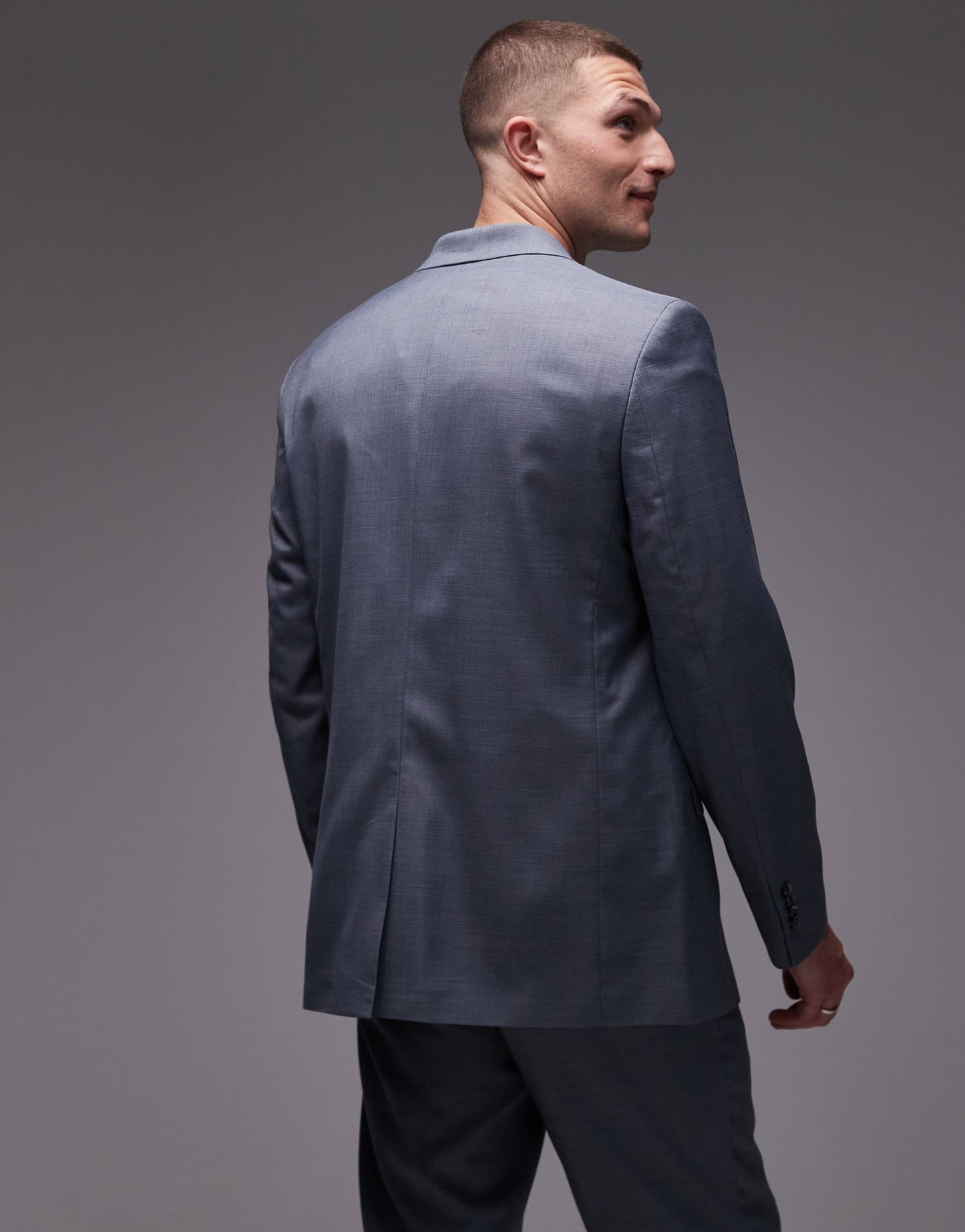 Topman relaxed suit jacket in blue
