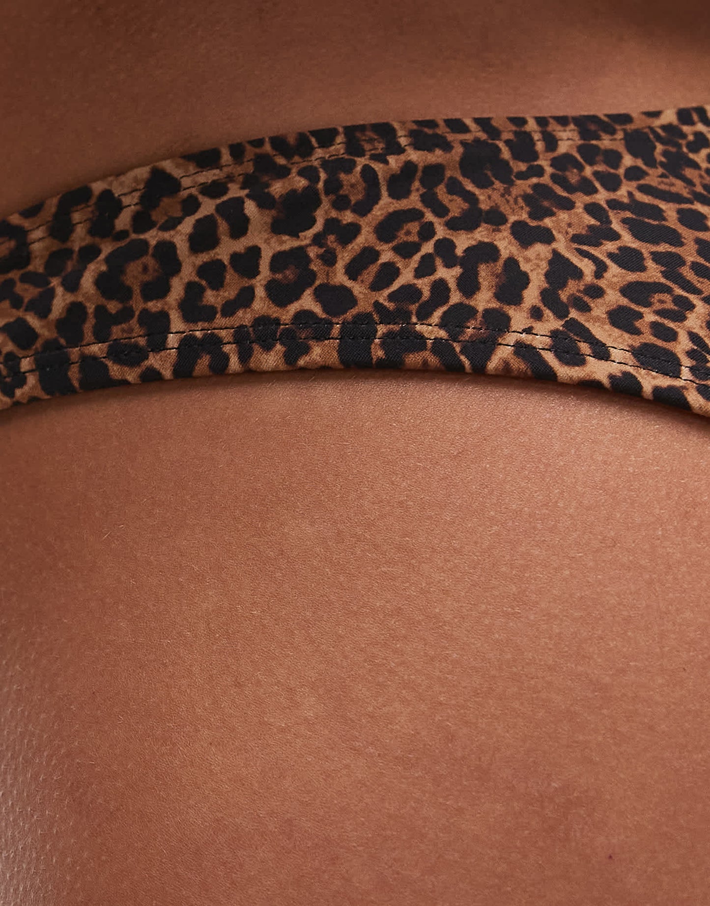 Topshop Bali high leg brief bikini bottoms in leopard print