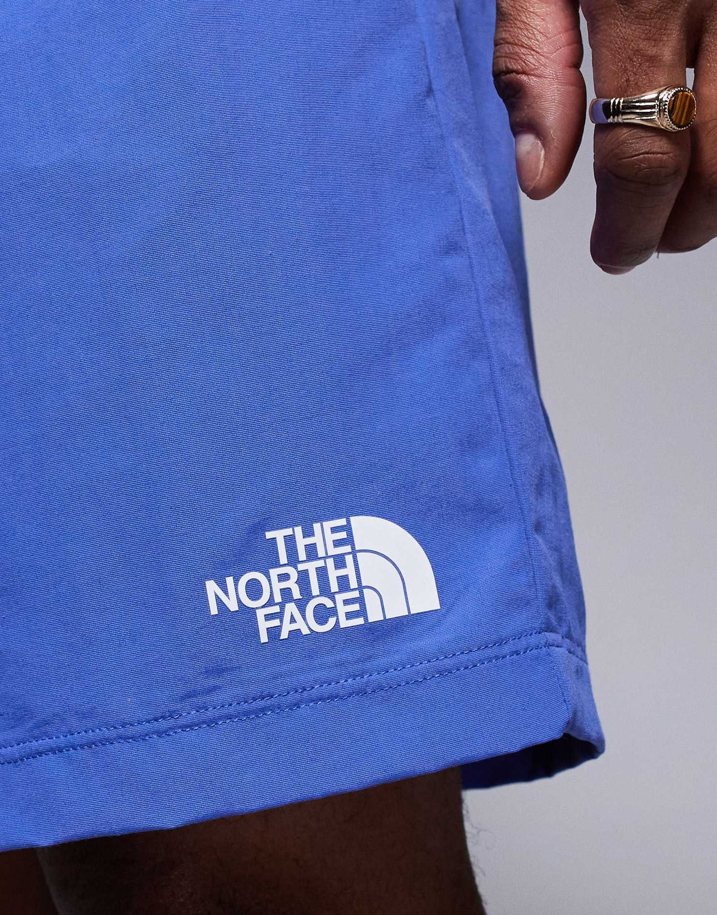 The North Face W logo swimming shorts in blue