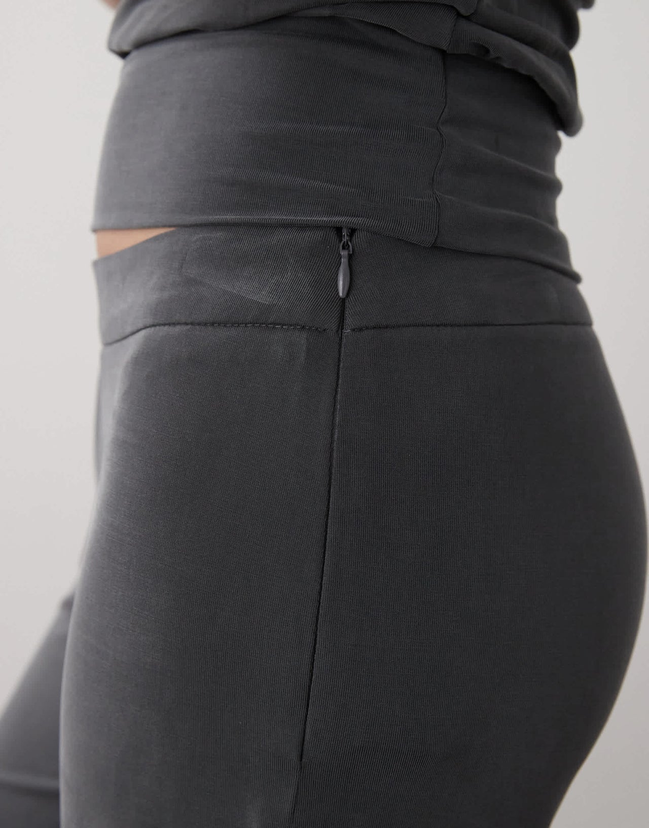 Motel Baku wide leg co-ord trouser in dark grey