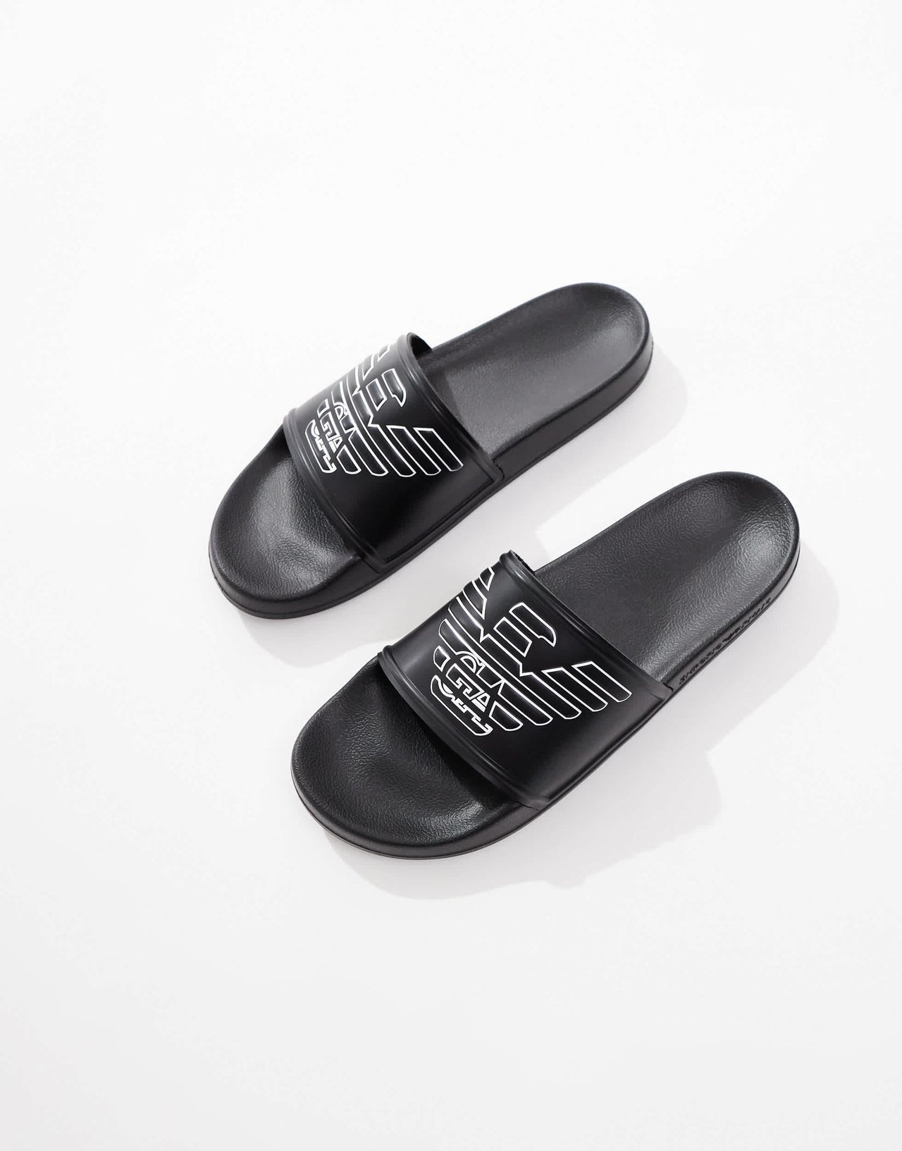Emporio Armani Bodywear logo slides in black