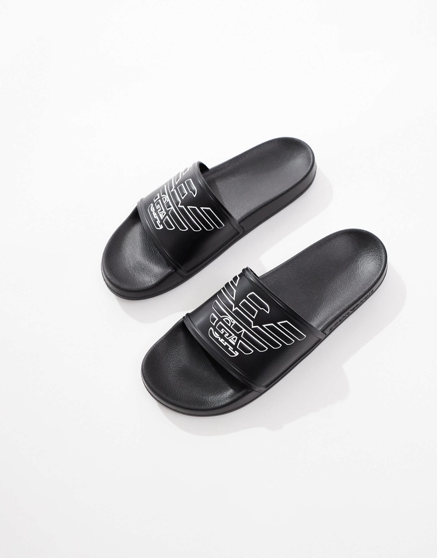 Emporio Armani Bodywear logo slides in black