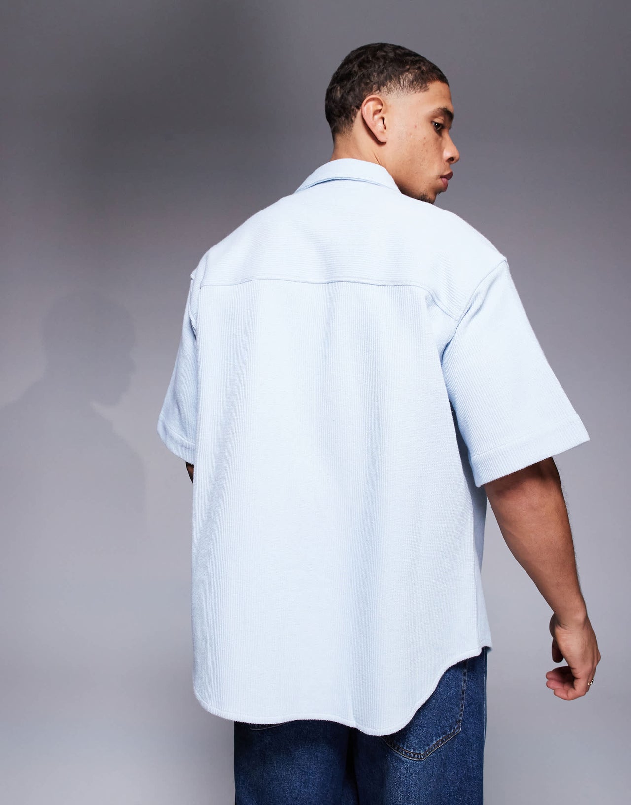 Hugo Blue Ebronn short sleeve shirt in blue