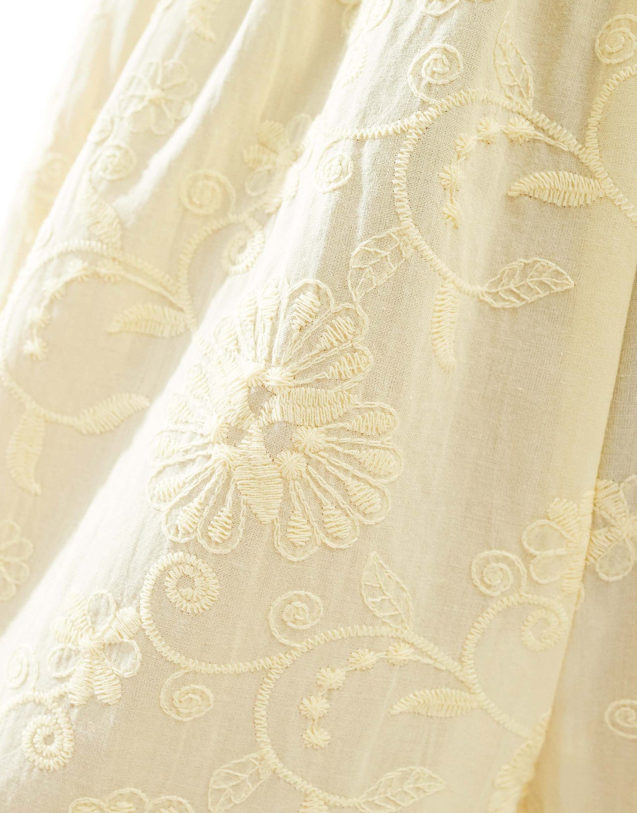 The Frolic exclusive straight leg tie waist embroidered beach trouser co-ord in lemon yellow