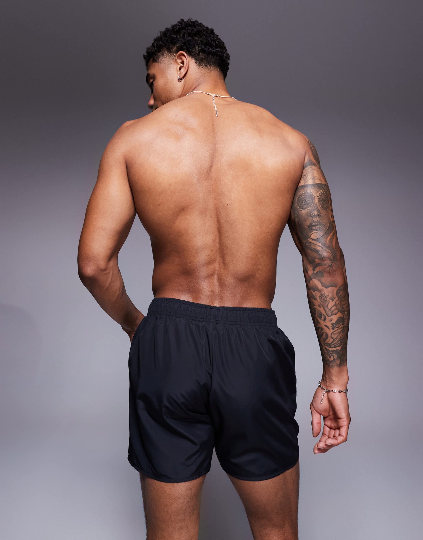 HUGO RED Cruise logo towel/swim shorts and bag set in black