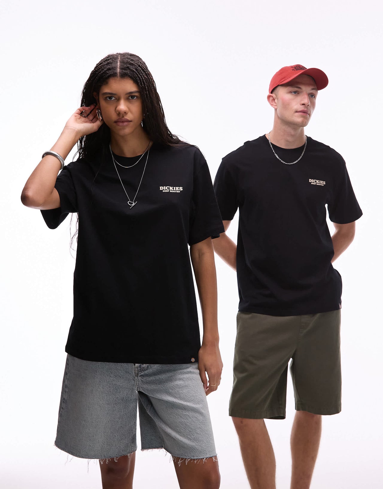 Dickies sunflower graphic back print t-shirt in black- exclusive to ASOS