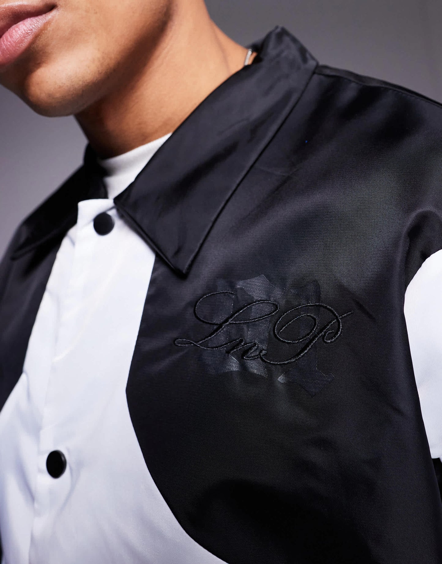 Liquor N Poker moto jacket in multi