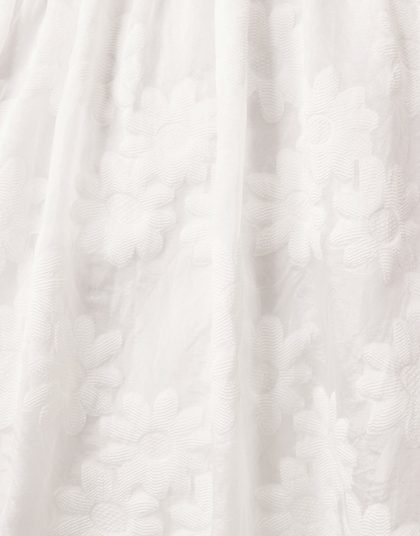 ARRANGE  daisy organza pintuck dropped waist midi skirt co-ord in white