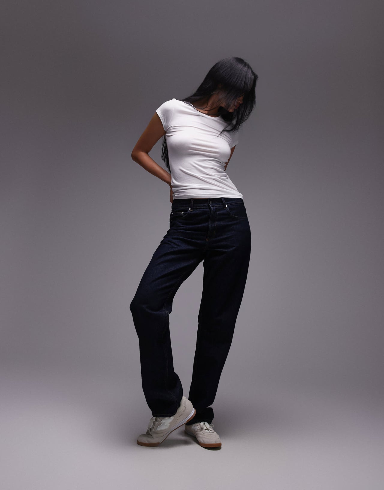 ARKET supersoft slim fit  short sleeve t-shirt  in white