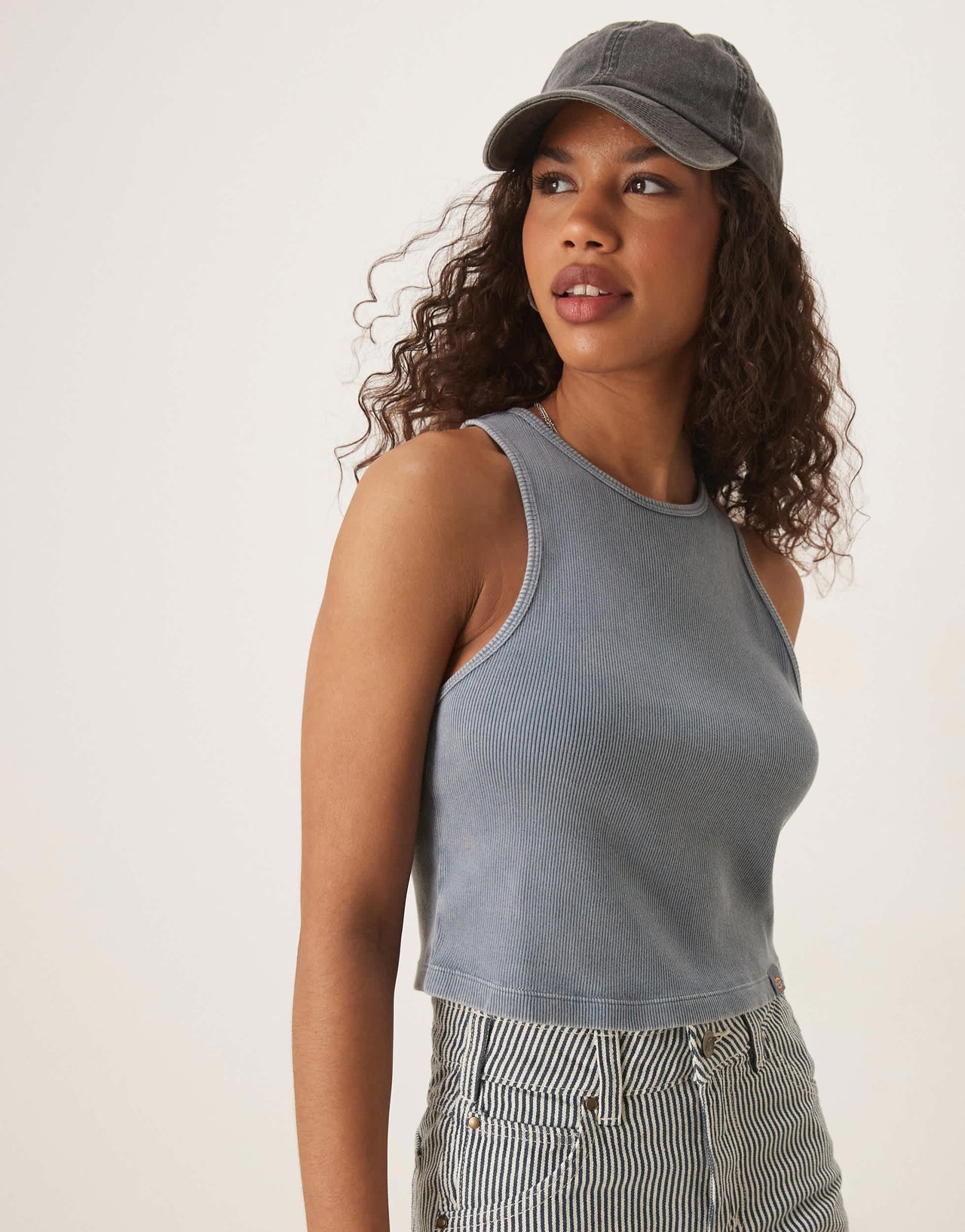 Dickies plentywood vest in washed blue