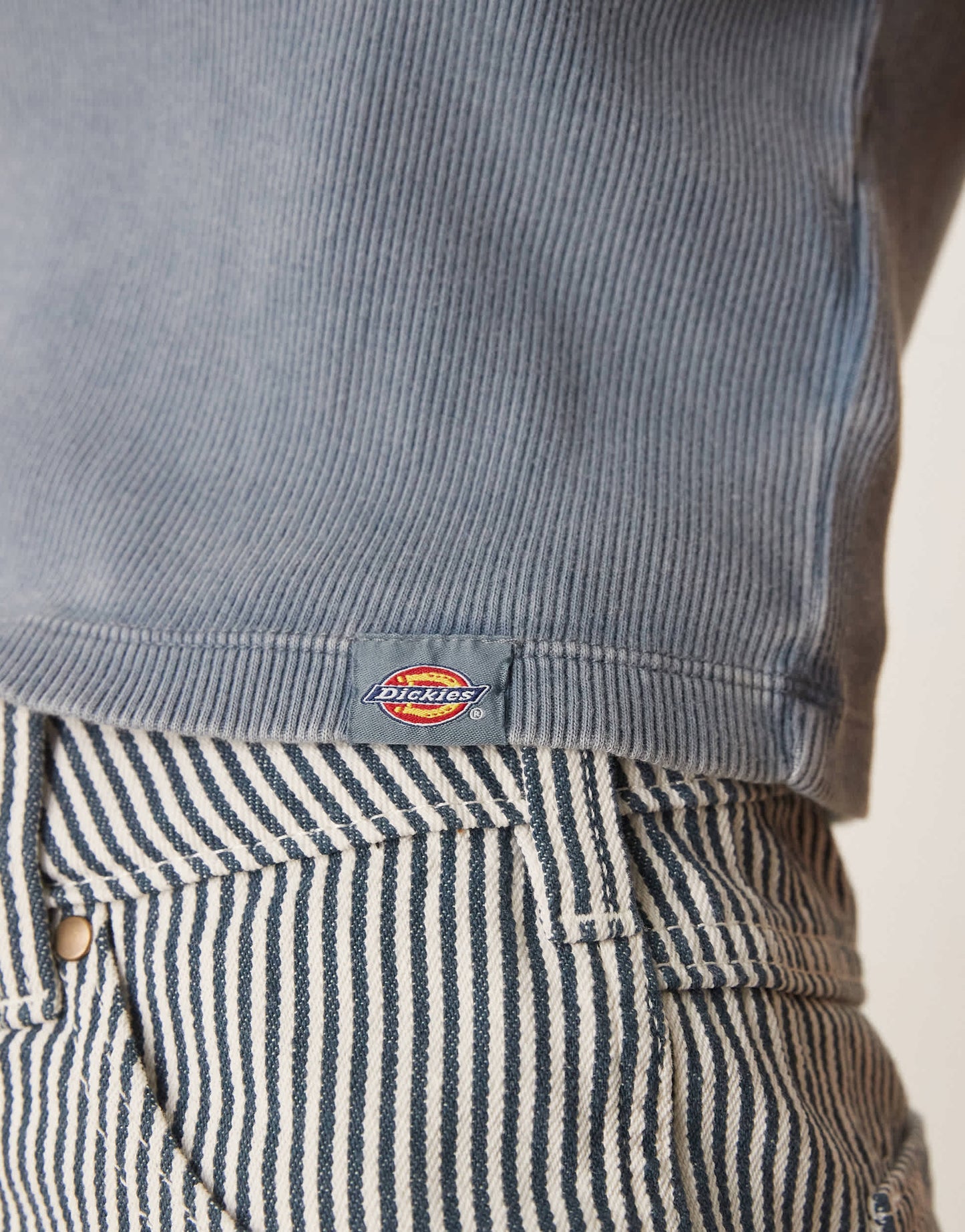 Dickies plentywood vest in washed blue