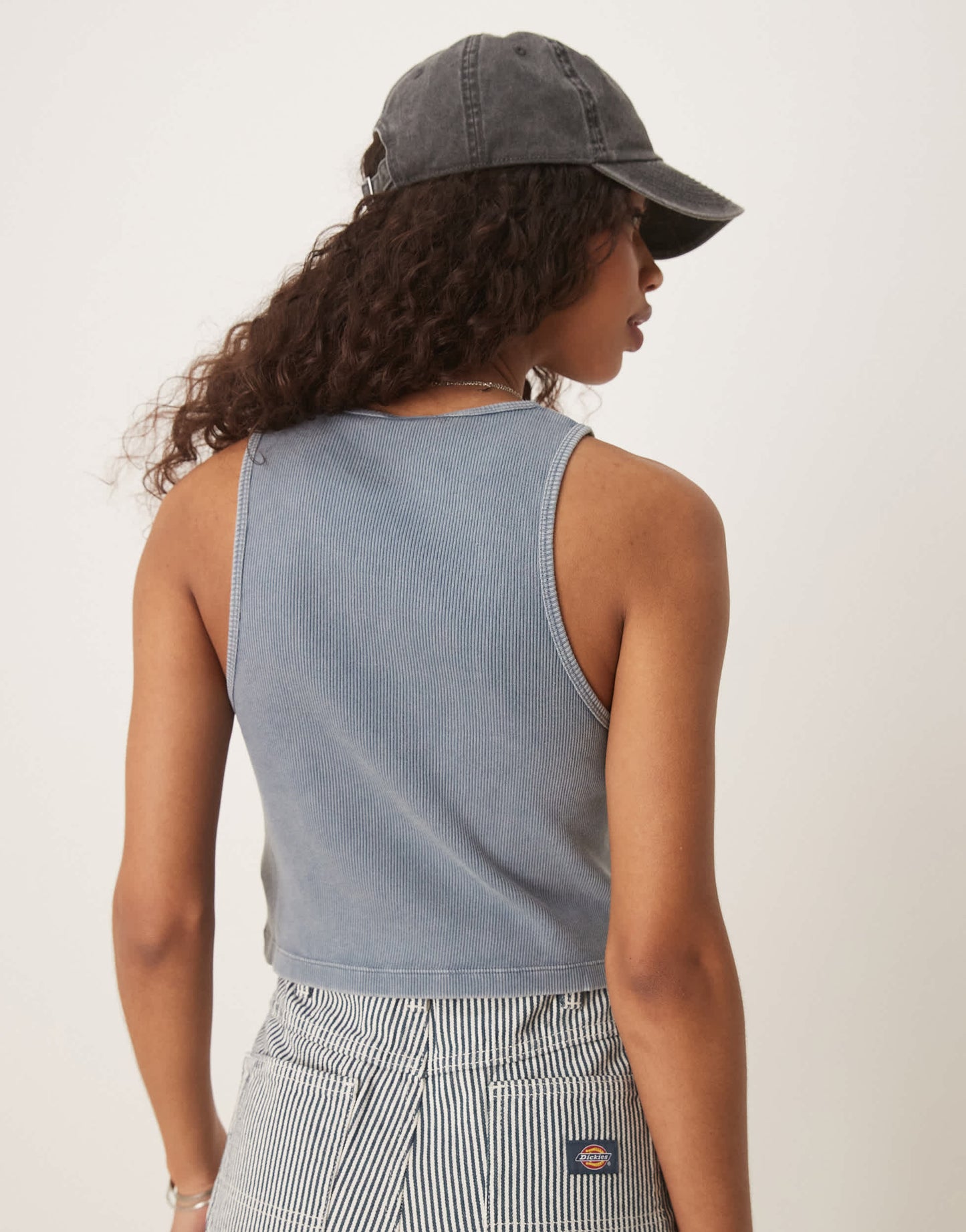 Dickies plentywood vest in washed blue