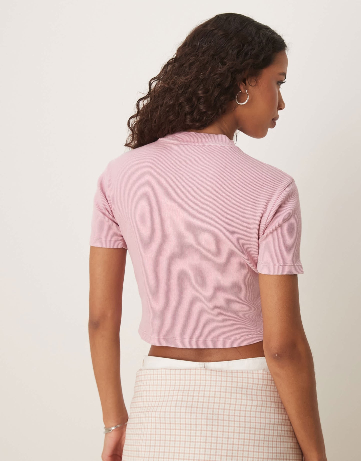 Dickies plentywood baby tee in washed pink