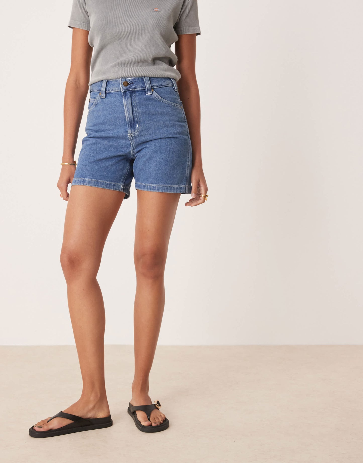 Dickies carpenter regular fit denim shorts in classic blue