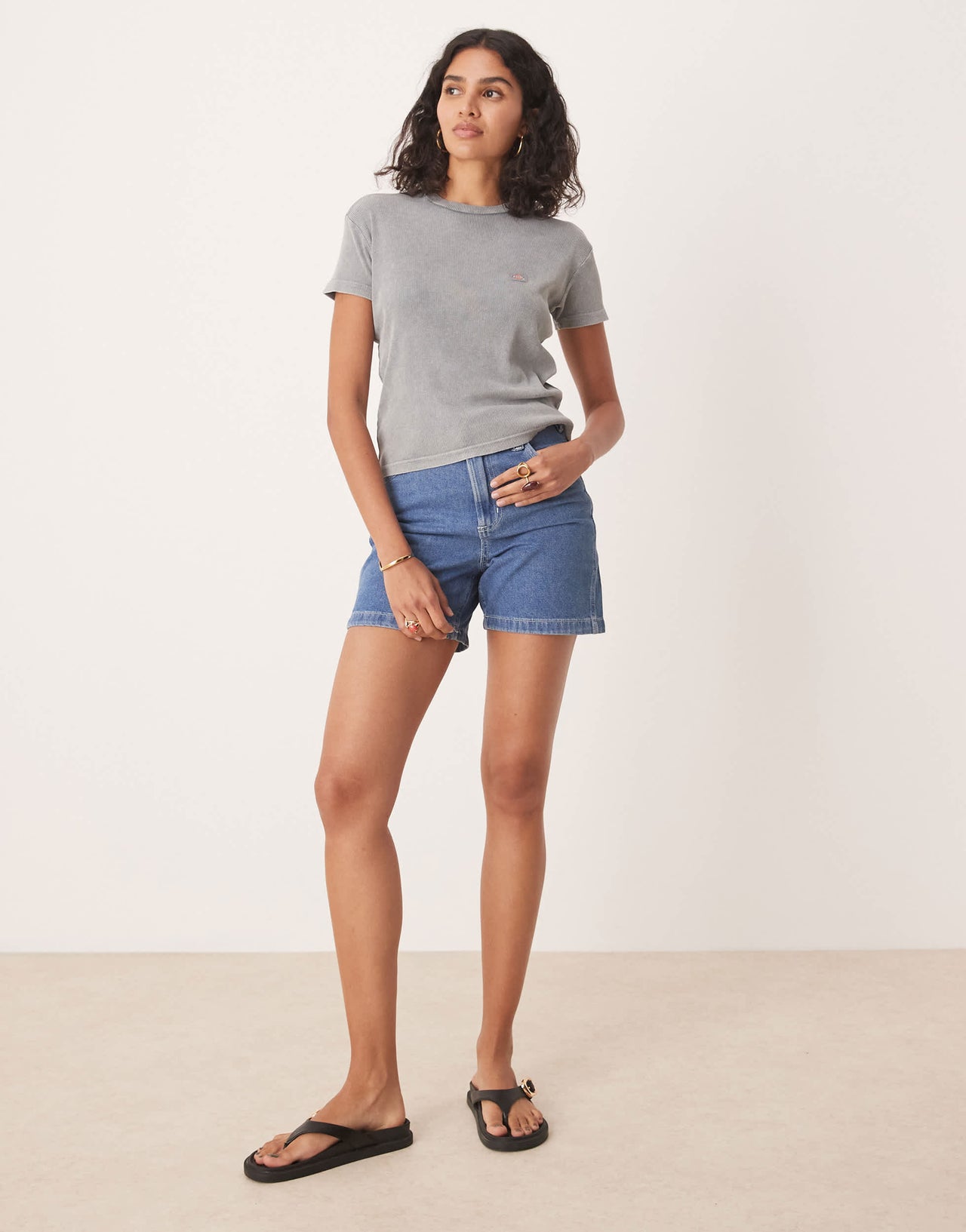 Dickies carpenter regular fit denim shorts in classic blue
