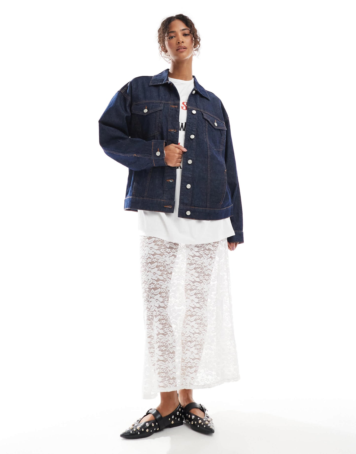 ASOS DESIGN oversize 90's denim jacket in rinse wash