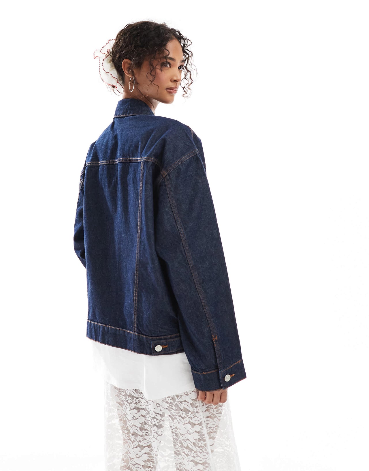 ASOS DESIGN oversize 90's denim jacket in rinse wash