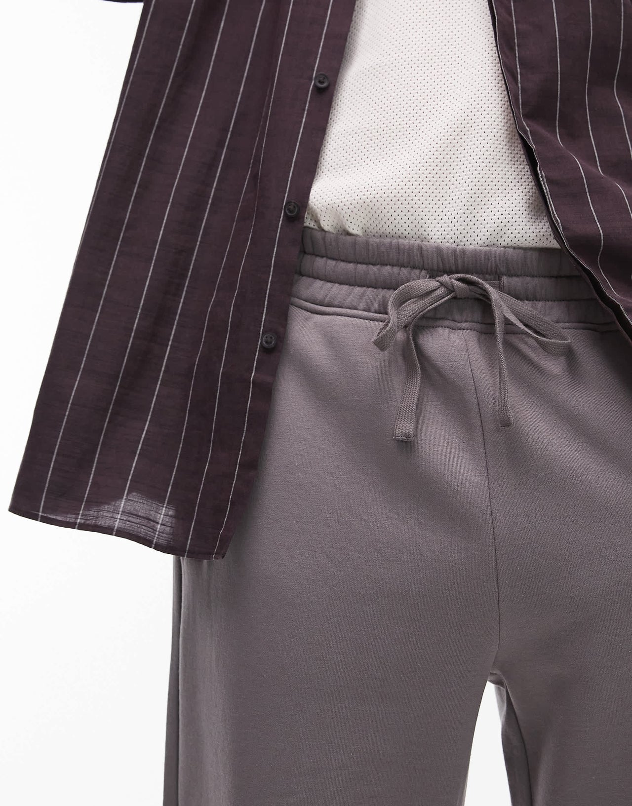Topman baggy fit jogger in charcoal