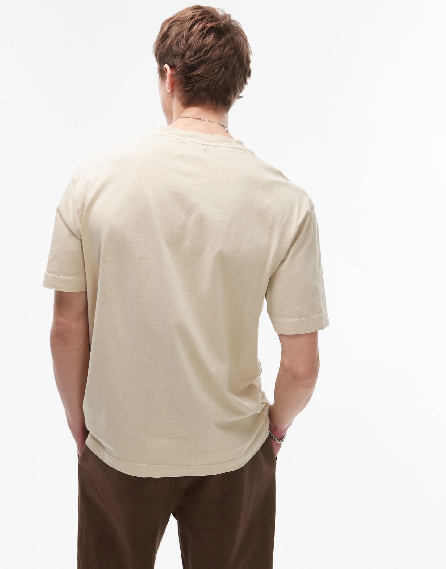 Topman relaxed washed t-shirt in stone