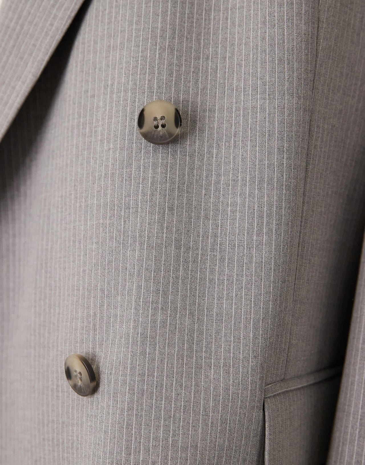 ASOS DESIGN slouchy oversized suit jacket in grey pinstripe