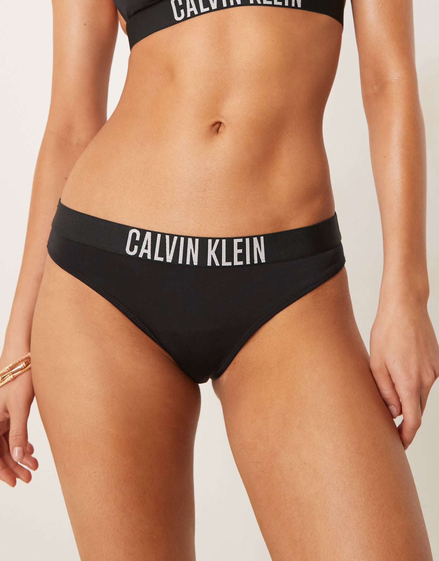 Calvin Klein Intense Power bikini bottoms in black