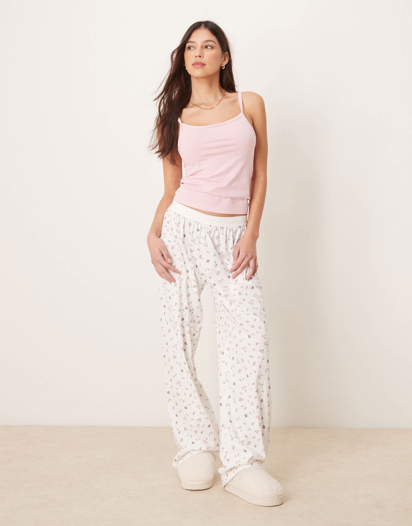 ASOS DESIGN mix & match pyjama cami in pink