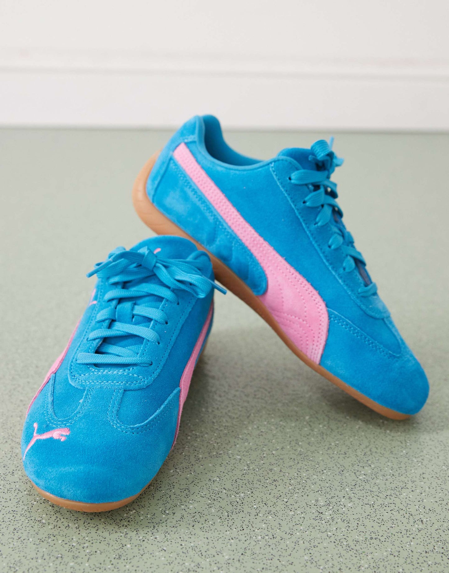 Puma Speedcat OG trainers in teal & pink