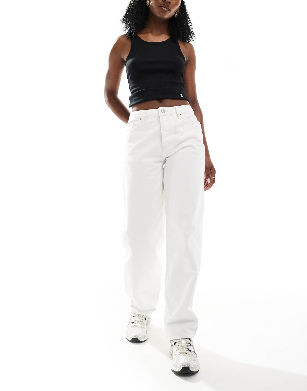 Calvin Klein Jeans 90s loose jeans in white wash