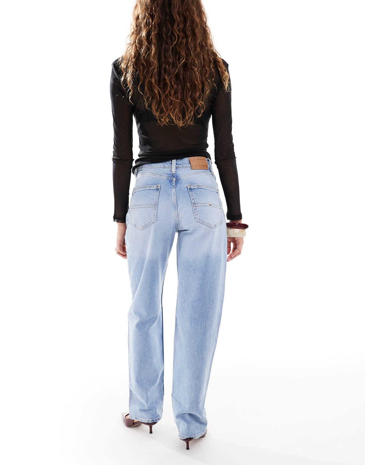 Tommy Jeans Layla slim straight jeans in light wash