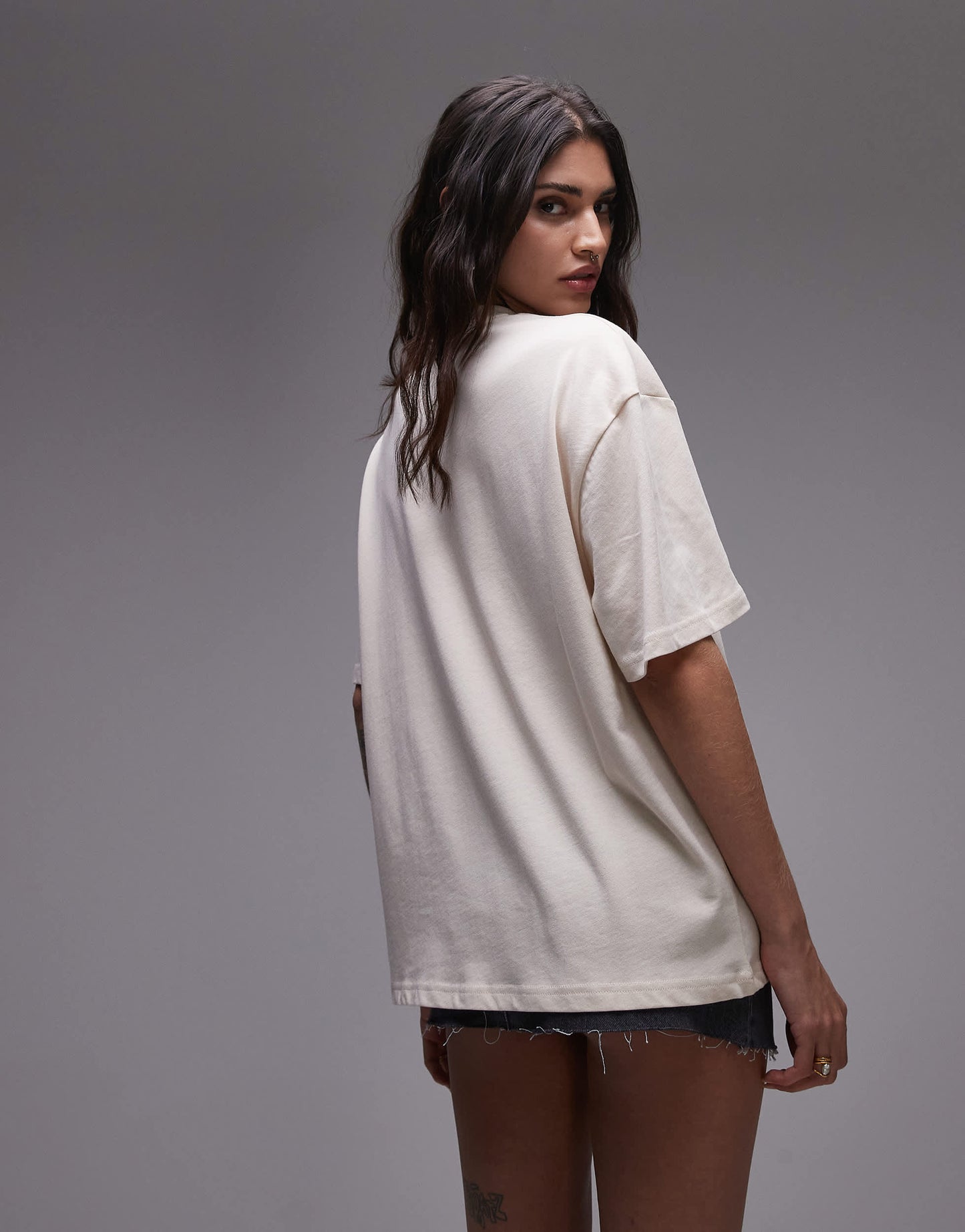 House of Sunny the family oversized t-shirt in marble