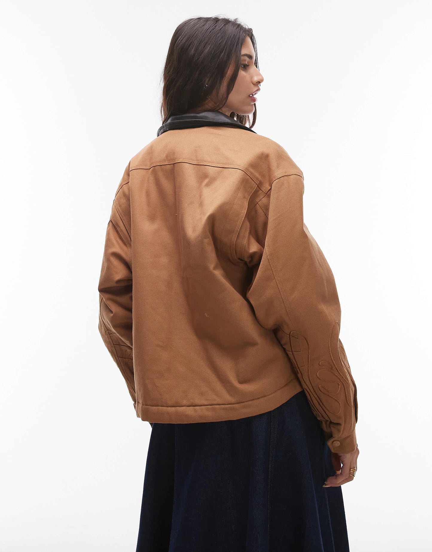 House of Sunny canvas worker jacket in tan