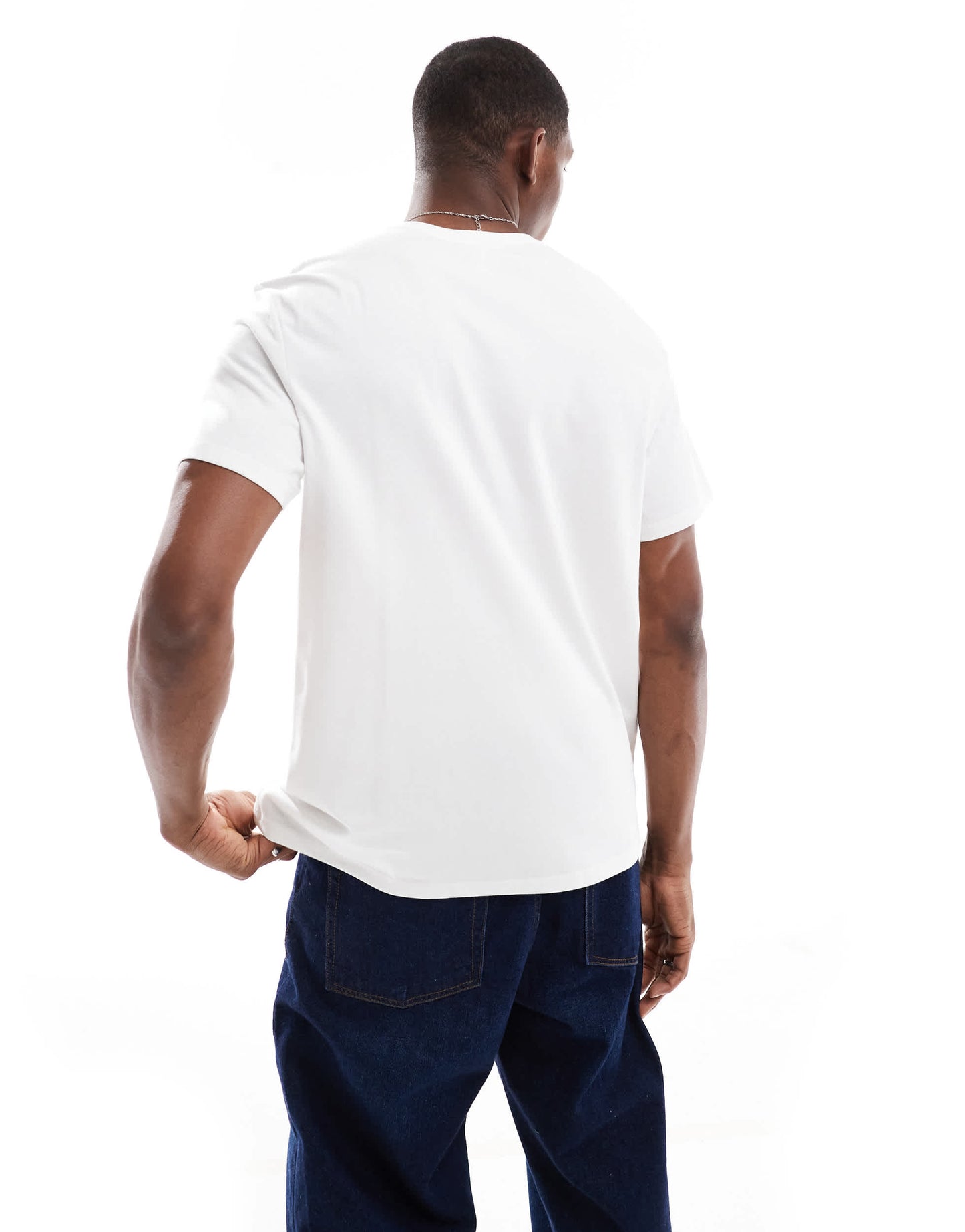Calvin Klein Jeans retro nyc graphic t-shirt in white and red