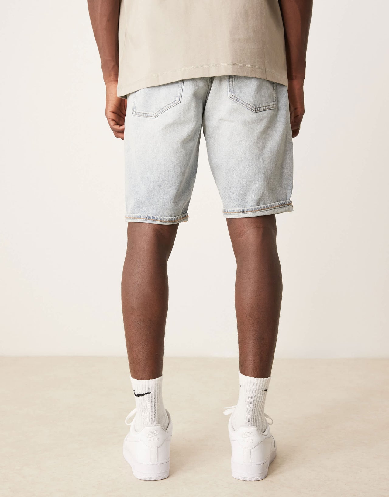 Calvin Klein Jeans regular denim shorts in light wash