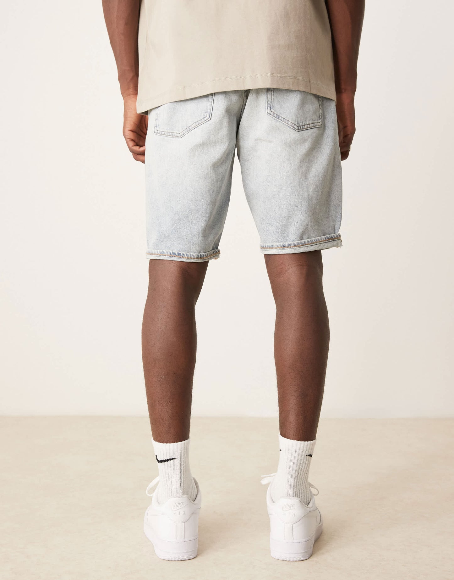 Calvin Klein Jeans regular denim shorts in light wash