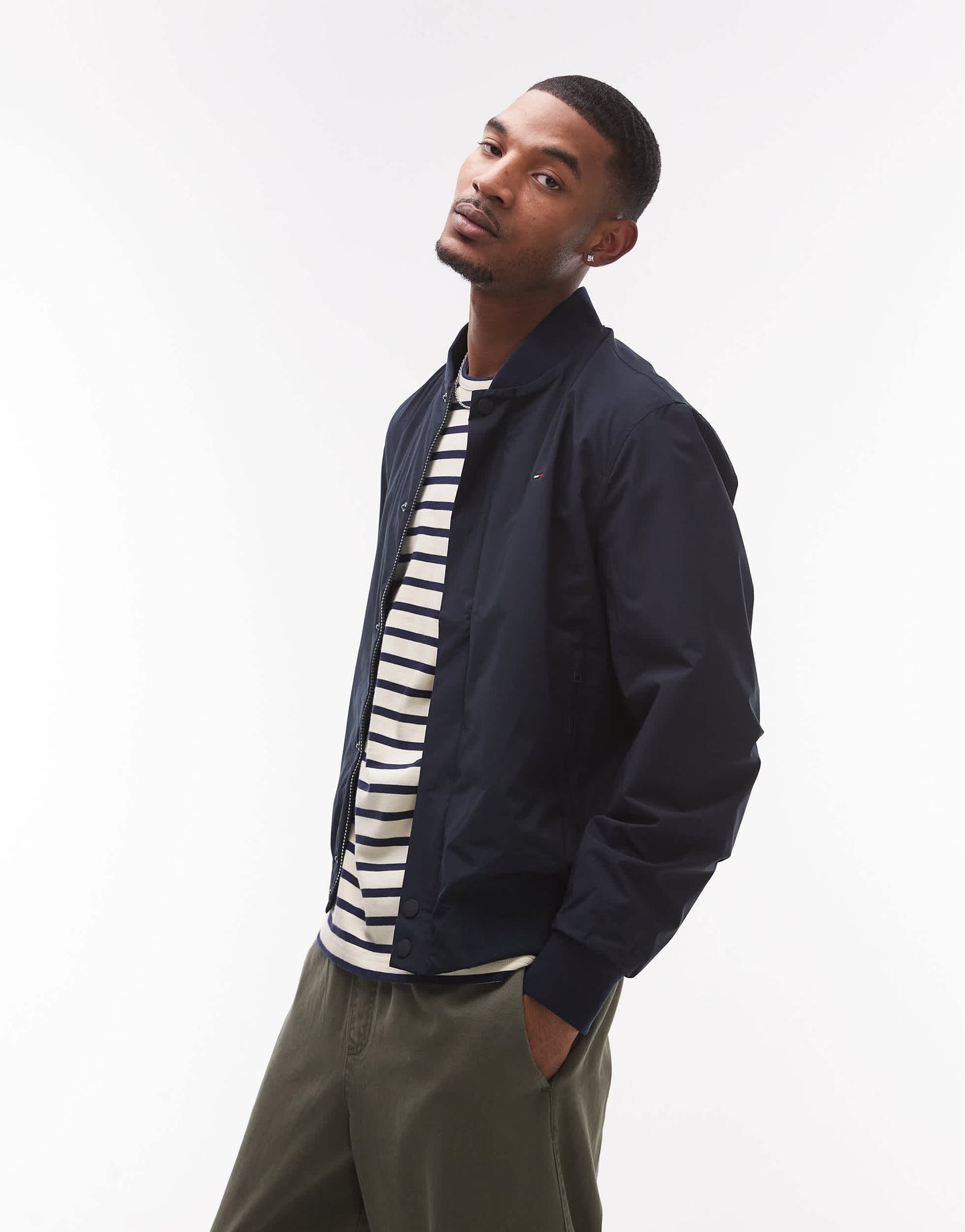 Tommy Hilfiger tech lightweight bomber in navy