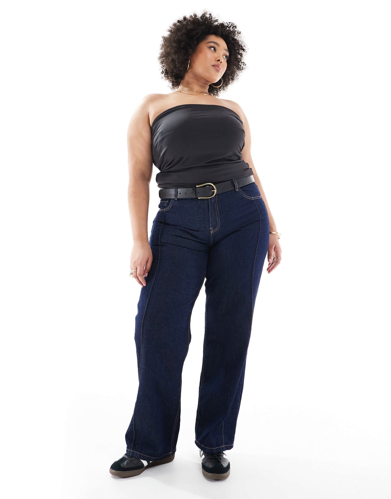 ONLY Curve bandeau top in black
