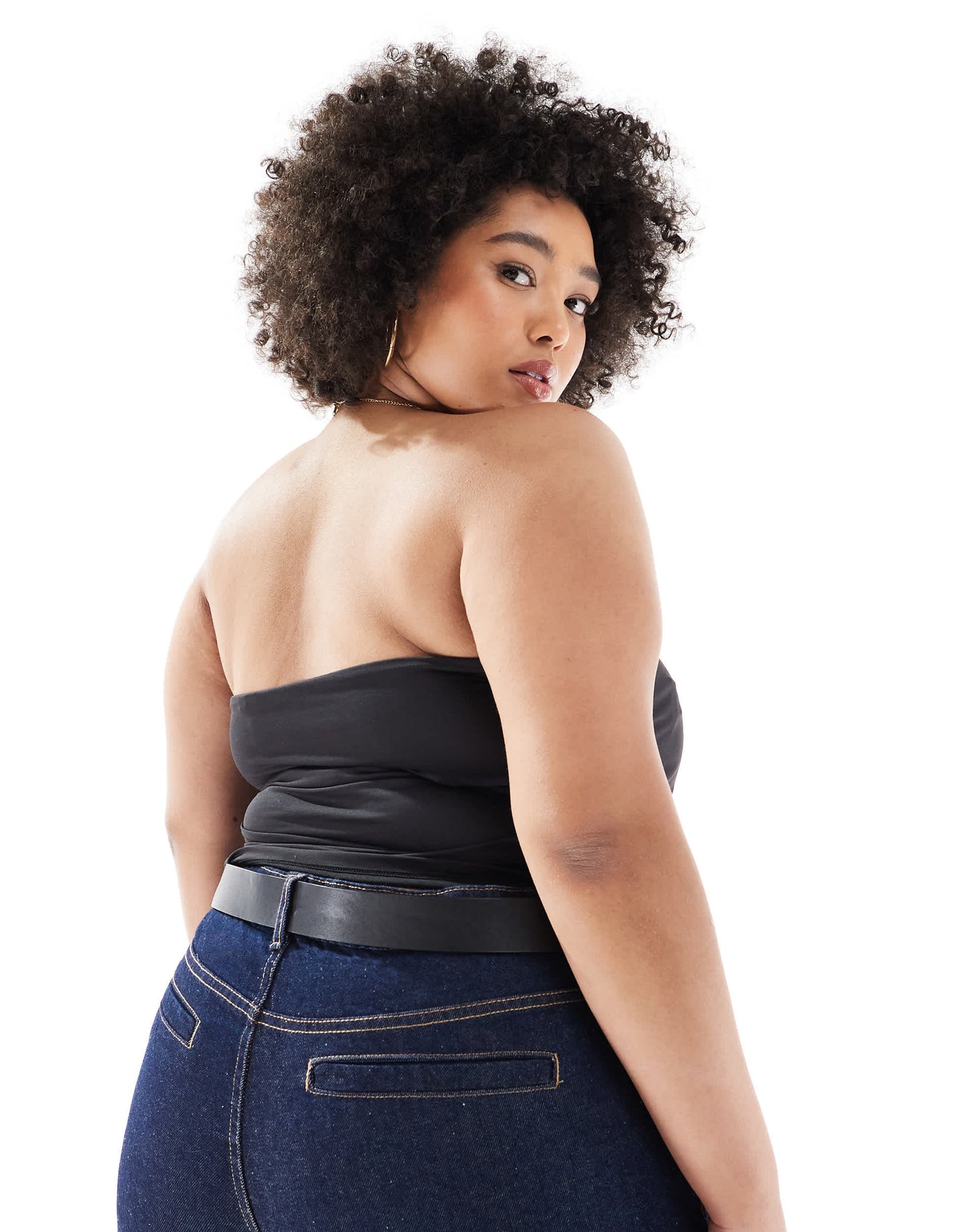 ONLY Curve bandeau top in black