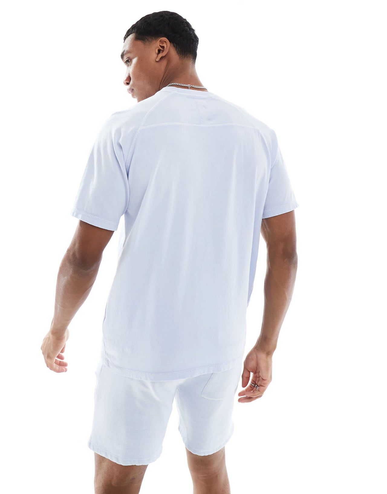 Another Influence seam detail t-shirt in heavy acid blue