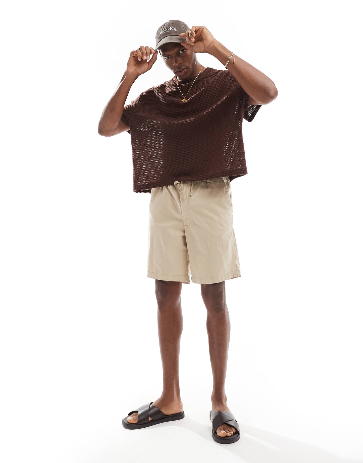 Jack & Jones loose fit chino short in beige