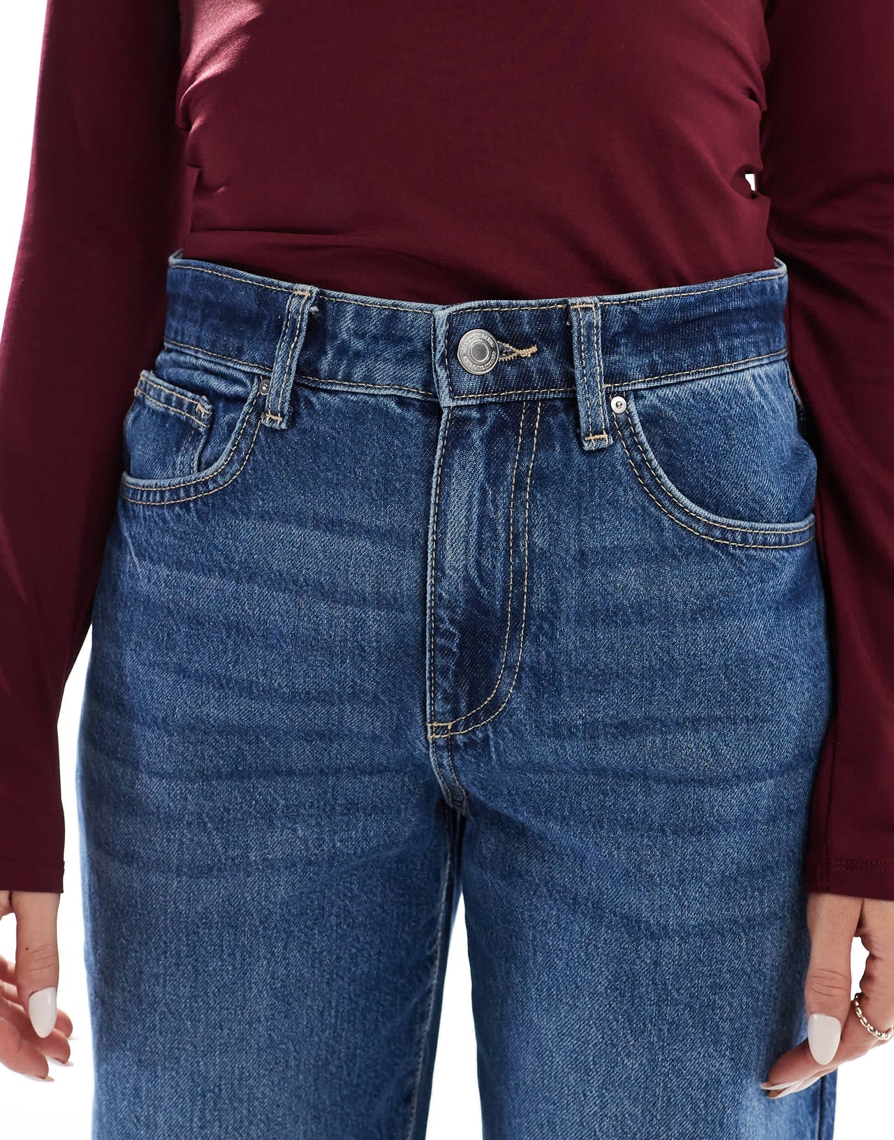 Cotton On relaxed wide leg jean in pure blue