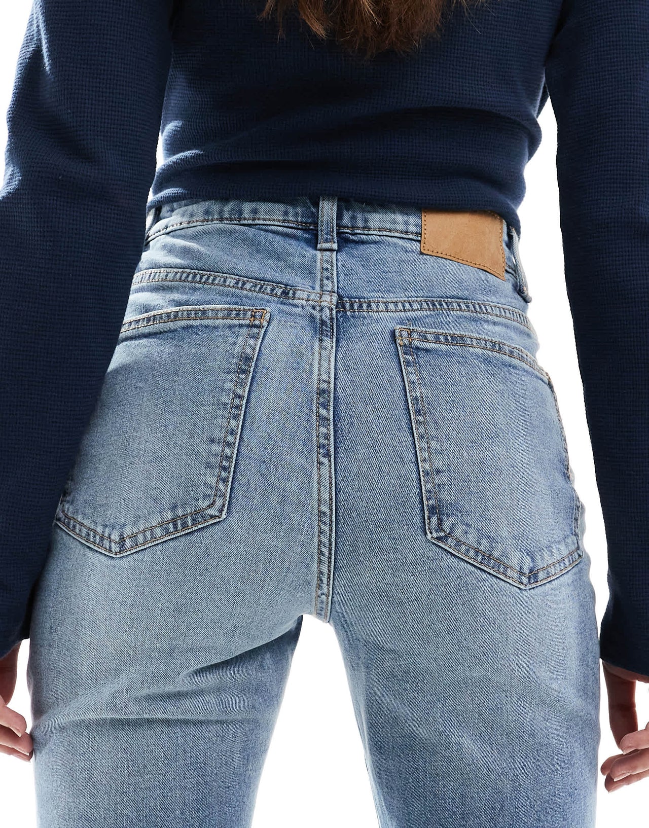 Cotton On 70s high rise flared jean in stone blue
