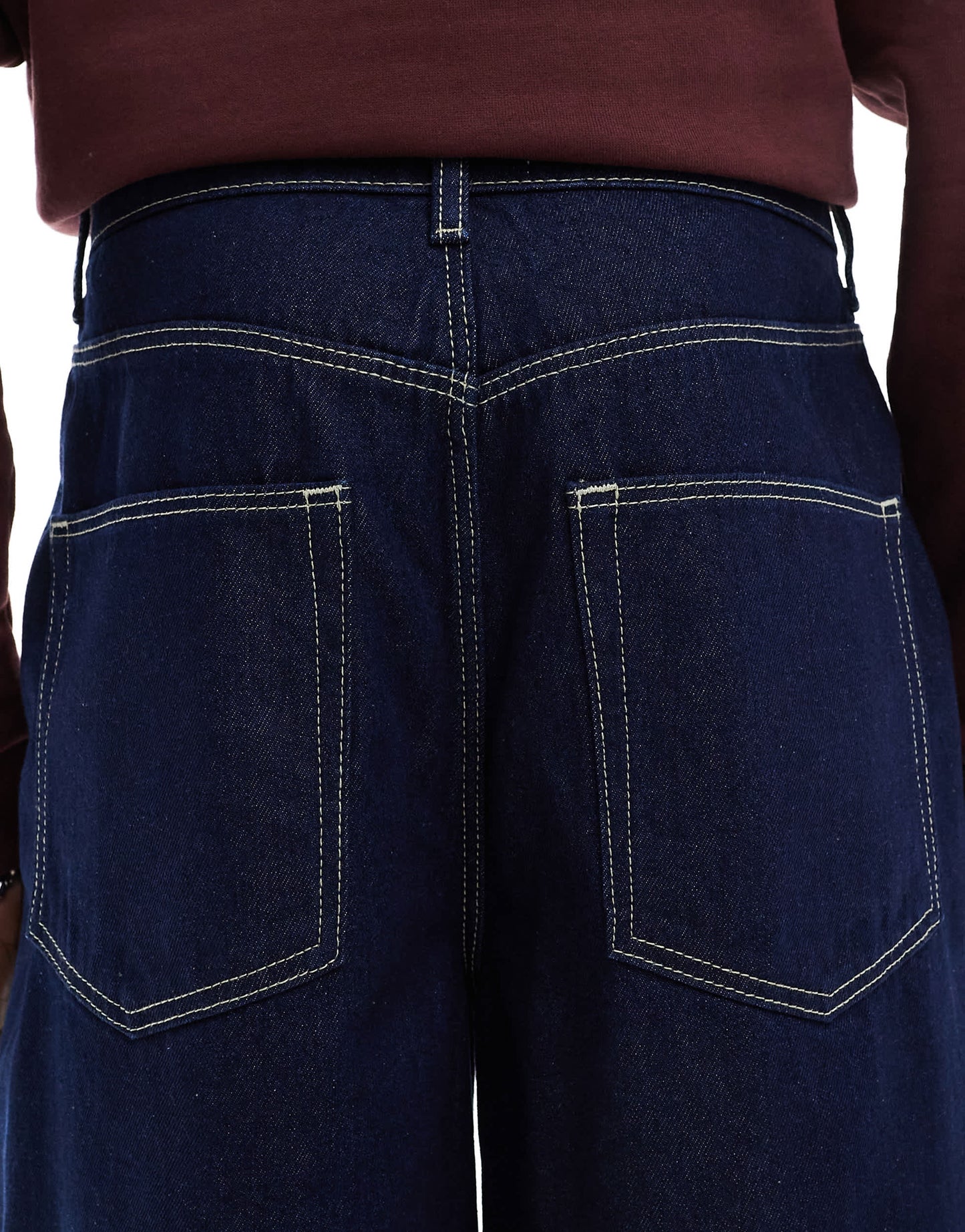 ASOS DESIGN longer length denim jort in indigo
